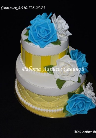 Свадебный торт Л104406 - Компания Лариса Савина