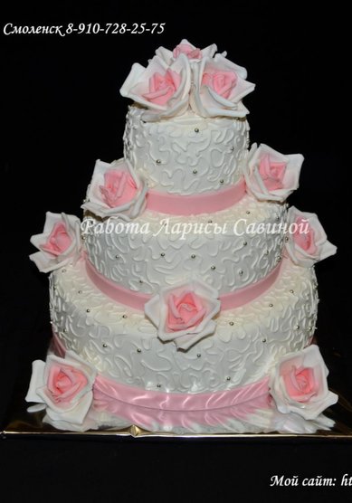 Торт на свадьбу Л104411 - Компания Лариса Савина