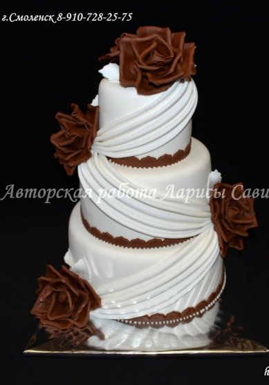 Свадебный торт Л104428 - Компания Лариса Савина