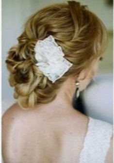 Cвадебная прическа О20289 с собранными волосами
