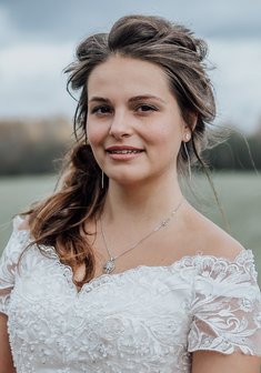 Cвадебная прическа Греческое плетение (L21496) с собранными волосами