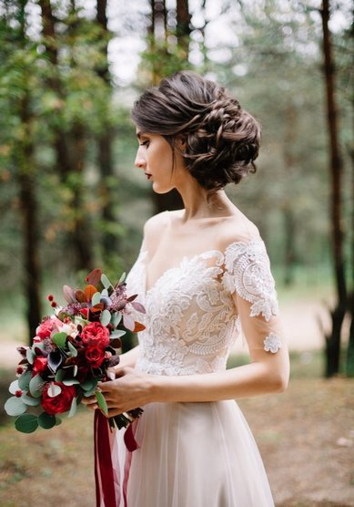 Прическа на свадьбу О20288 - Стилист-визажист Оксана Гиду