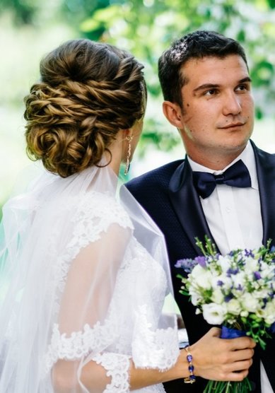 Свадебная прическа Е20309 - Стилист-визажист Екатерина Парфенова