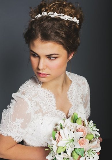Свадебная прическа Е20311 - Стилист-визажист Екатерина Парфенова