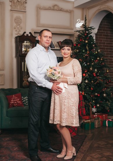 Прическа на свадьбу Пучок с чёлкой (L21492) - Стилист по причёскам LEBED