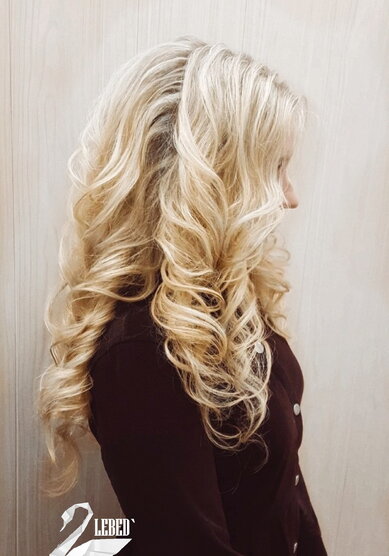 Свадебная прическа Локоны косы (L21493) - Стилист по причёскам LEBED