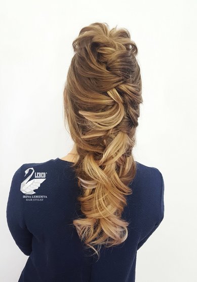 Прическа на свадьбу Греческая красота (L21498) - Стилист по причёскам LEBED