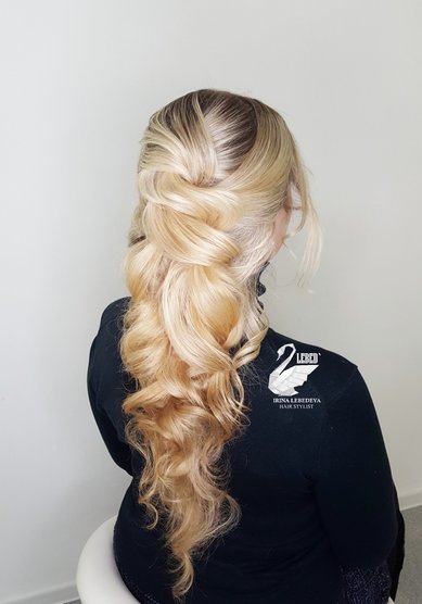 Прическа на свадьбу Греческая красота (L21498) - Стилист по причёскам LEBED