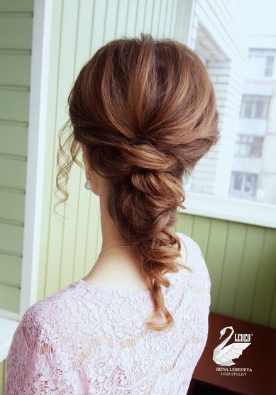 Прическа на свадьбу Греческая красота (L21498) - Стилист по причёскам LEBED