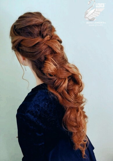 Прическа на свадьбу Греческая красота (L21498) - Стилист по причёскам LEBED