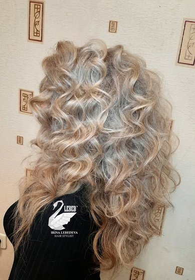 Прическа на свадьбу Локоны на любой вкус (L21500) - Стилист по причёскам LEBED