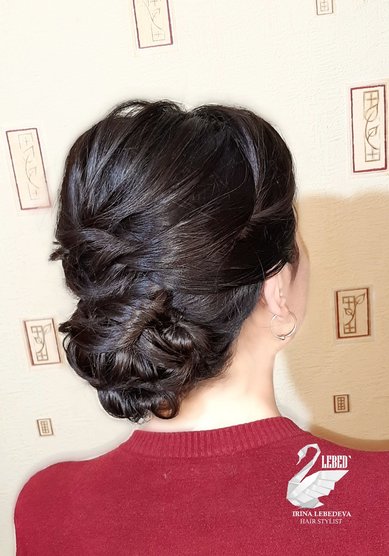 Свадебная прическа Такой разнообразный пучок (L21503) - Стилист по причёскам LEBED