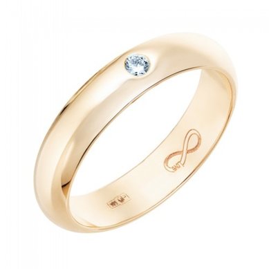 Обручальное кольцо R01-WED-00015-М13540 - Ювелирный бренд Московский ювелирный завод