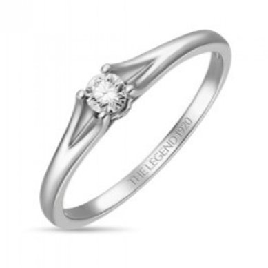 Помолвочное кольцо R01-SL06-015-G2-М13549 - Ювелирный бренд Московский ювелирный завод